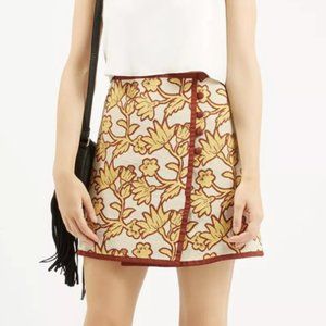 NWT Women's Topshop High Rise Floral Wrap Skirt